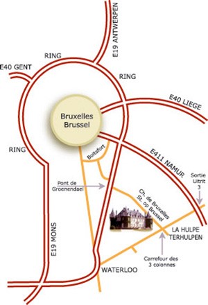 Plan d'accès Domaine régional de Solvay