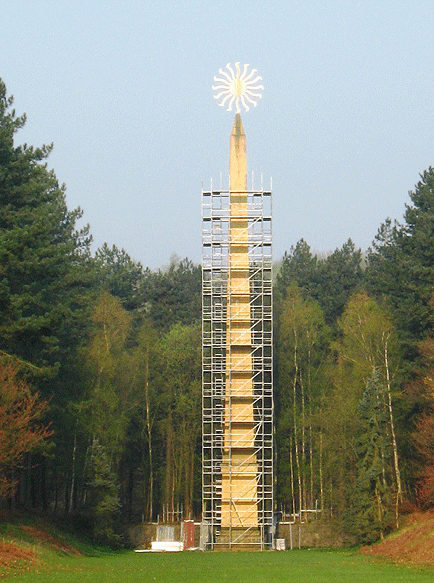 Restauration de l’obélisque du Domaine régional Solvay